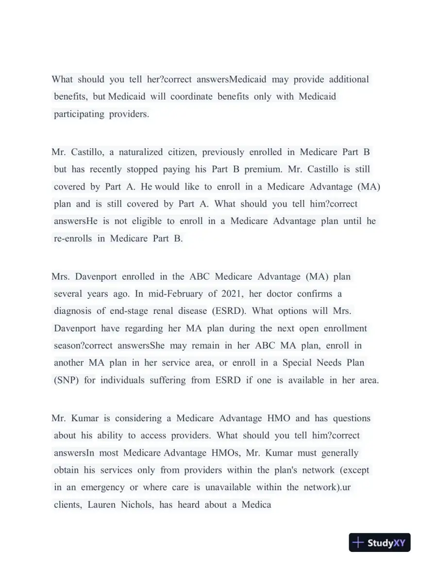 2022-2023 AHIP Final Exam With Answers (249 Solved Questions), page 15