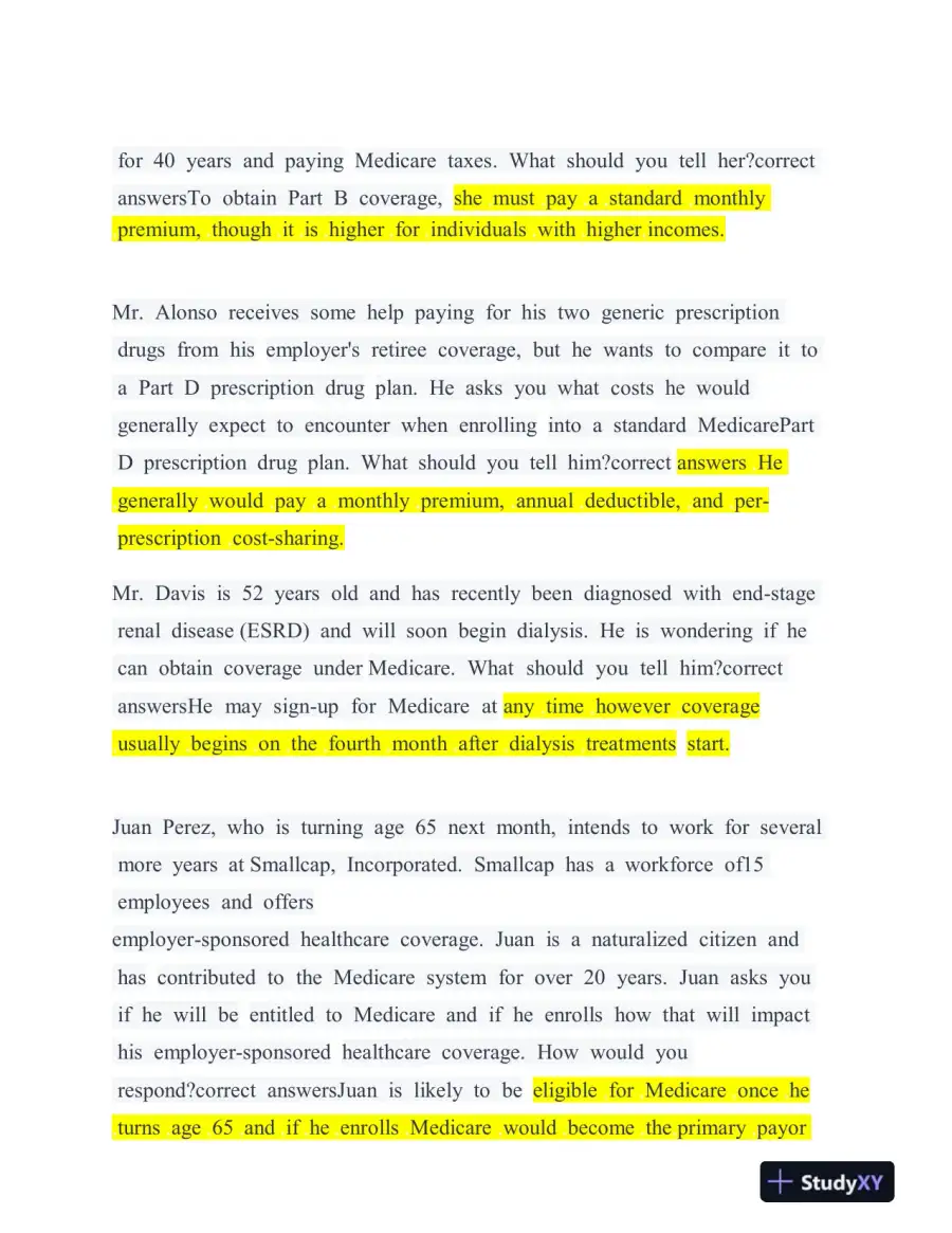2022-2023 AHIP Final Exam With Answers (249 Solved Questions), page 4