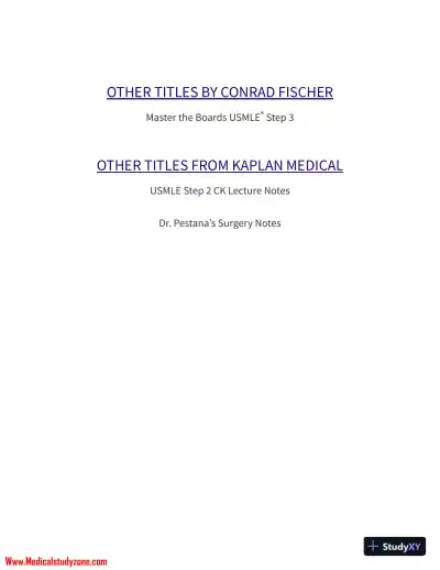 Master the Boards USMLE Step 2 CK (2021) - Page 5 preview image