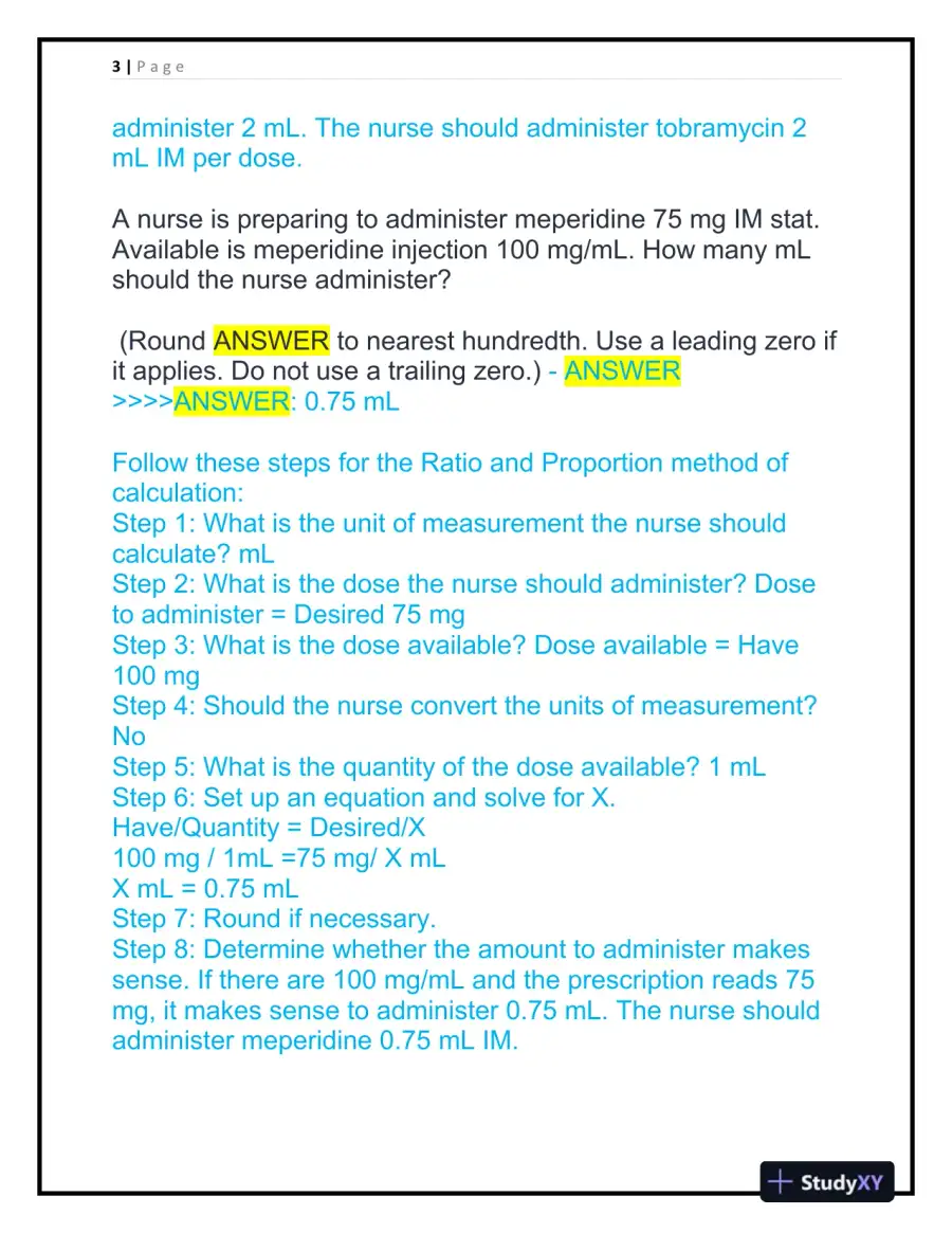 2024 ATI RN Fundamentals of Nursing Practice Exam With Answers (106 Solved Questions), page 4