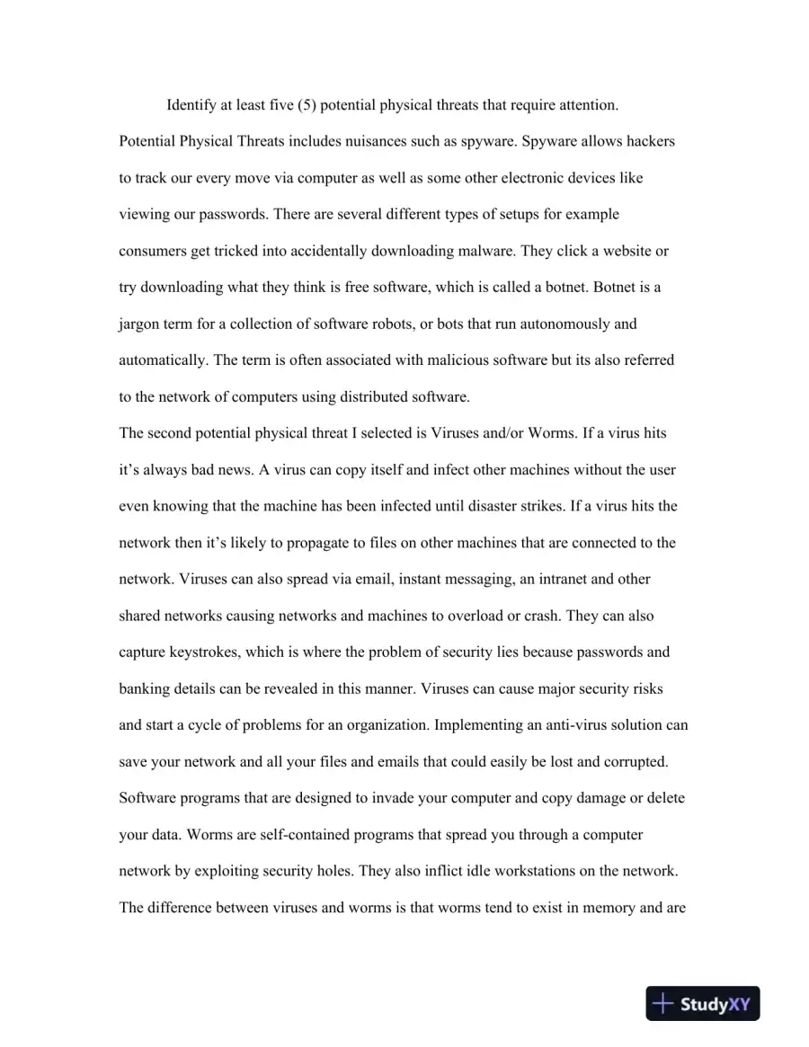 CIS341 Technical Project Paper: Information Systems Security Week 10 Technical Project Paper, page 3