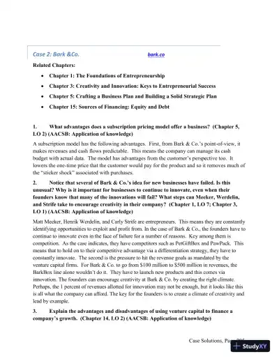 Essentials of Entrepreneurship and Small Business Management, 9th Edition Solution Manual - Page 7 preview image