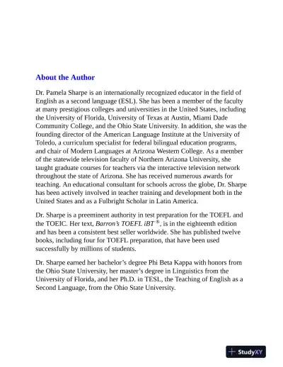 TOEFL iBT Premium with 8 Online Practice Tests + Online Audio, Eighteenth Edition (2024) - Page 6 preview image