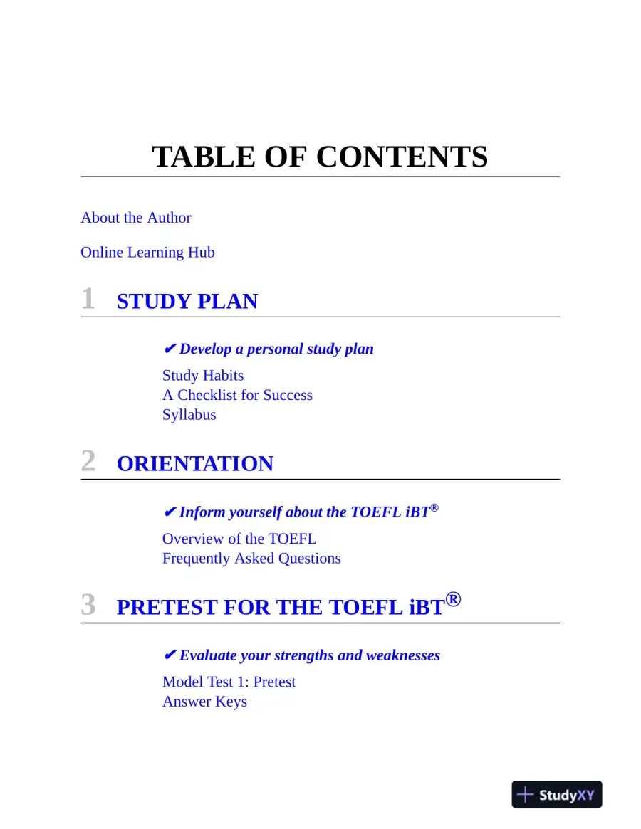 TOEFL iBT Premium with 8 Online Practice Tests + Online Audio, Eighteenth Edition (2024), page 8