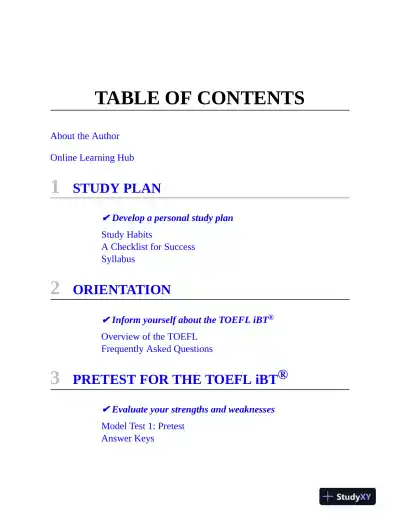 TOEFL iBT Premium with 8 Online Practice Tests + Online Audio, Eighteenth Edition (2024) - Page 8 preview image