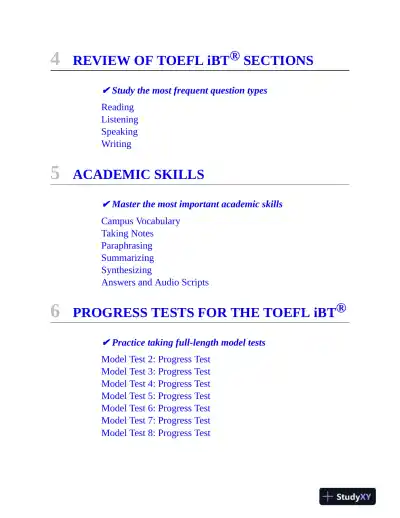 TOEFL iBT Premium with 8 Online Practice Tests + Online Audio, Eighteenth Edition (2024) - Page 9 preview image