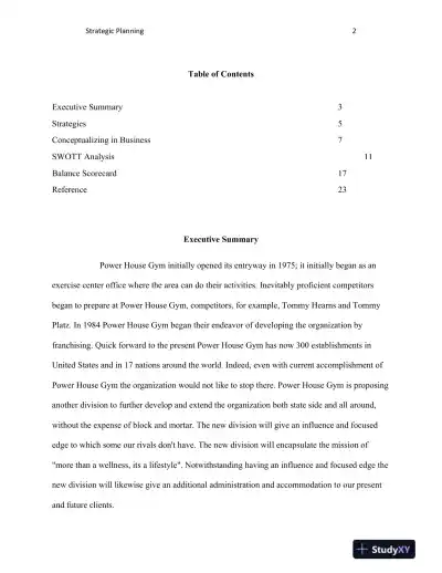 BUS 475 Strategic Planning - Page 3 preview image