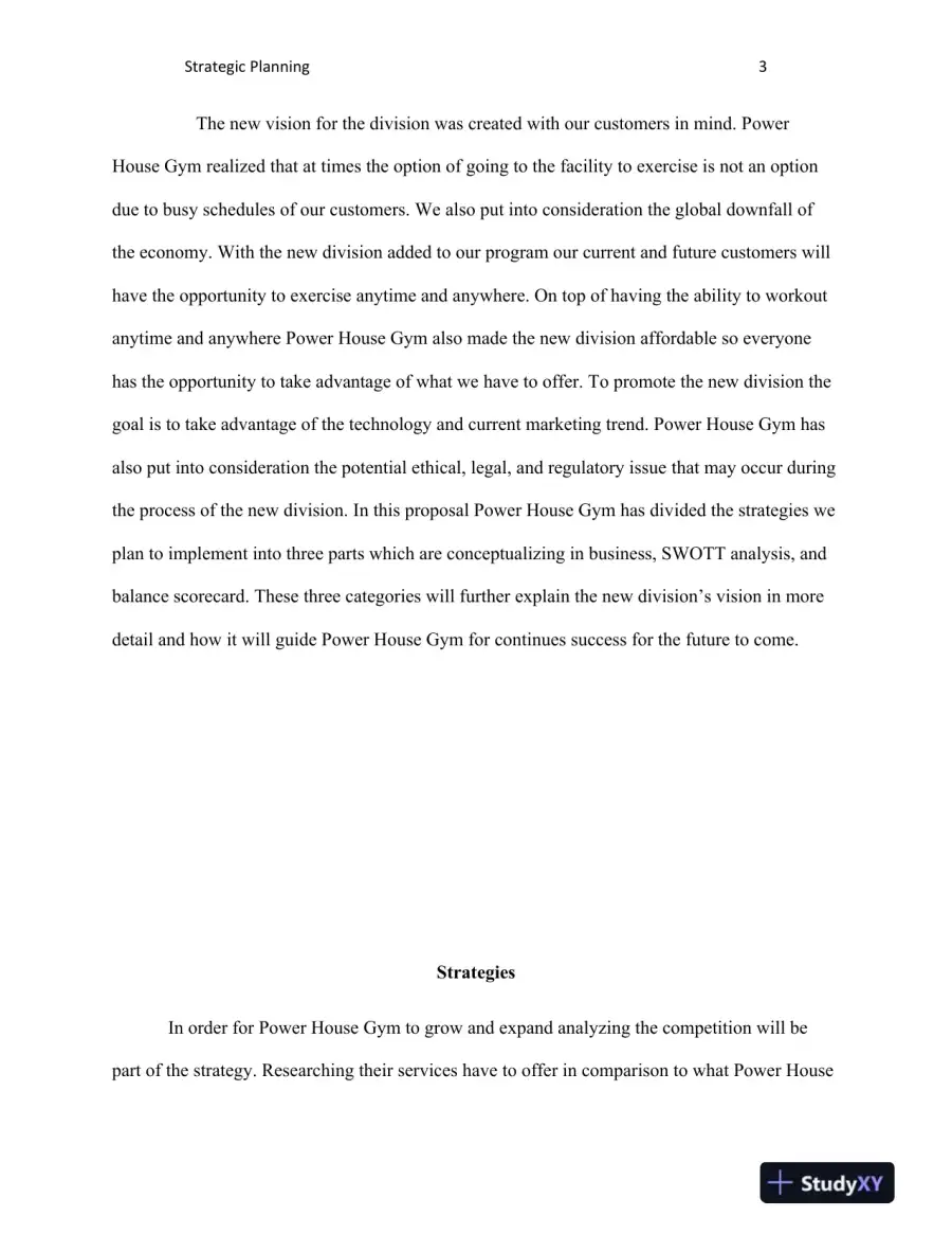BUS 475 Strategic Planning, page 4