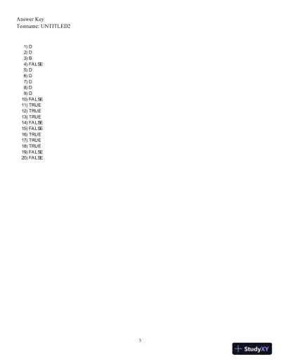 Test Bank for Automotive Service Management, 3rd edition - Page 6 preview image
