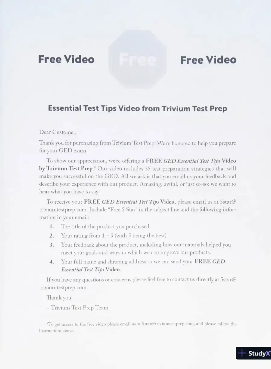 GED Reasoning Through Language Arts Study Guide: Comprehensive Review with Practice Test (2020), page 4
