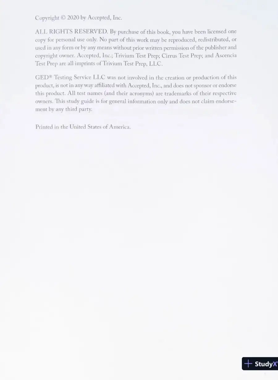 GED Reasoning Through Language Arts Study Guide: Comprehensive Review with Practice Test (2020), page 7