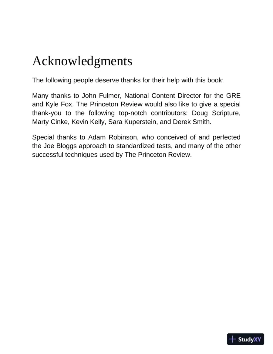 Princeton Review GRE Prep, 2023: 5 Practice Tests + Review and Techniques (2022), page 6