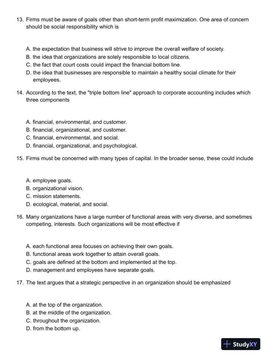Strategic Management : Creating Competitive Advantages 4th Canadian Edition Test Bank, page 5