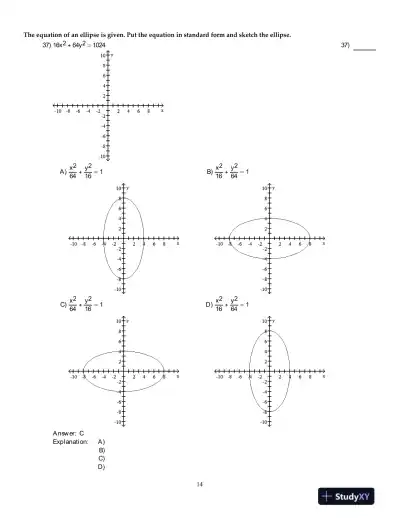 Thomas' Calculus: Early Transcendentals, Single Variable , 12th Edition Test Bank - Page 15 preview image