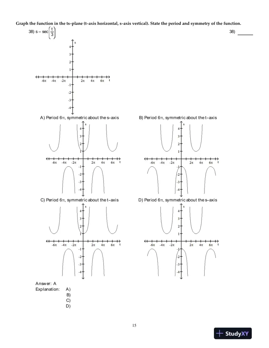 Thomas' Calculus: Early Transcendentals, Single Variable , 12th Edition Test Bank, page 16