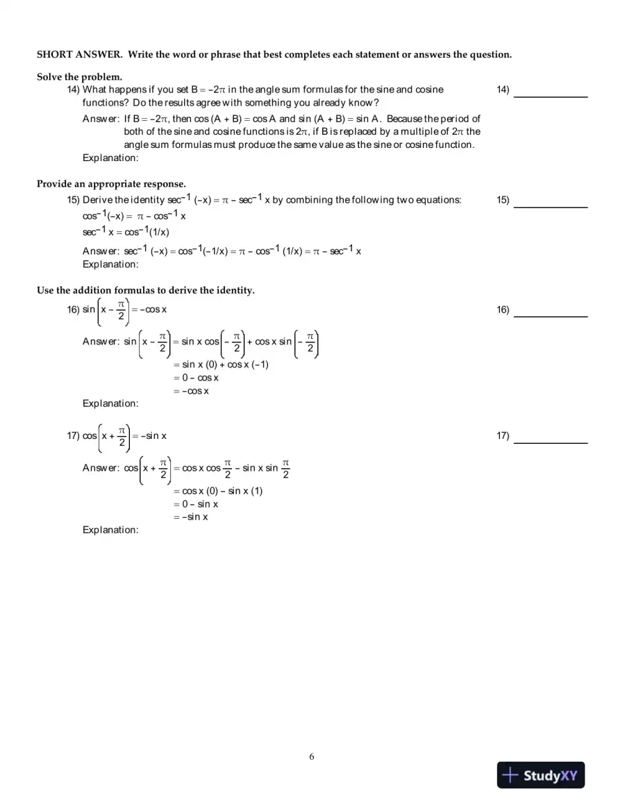 Thomas' Calculus: Early Transcendentals, Single Variable , 12th Edition Test Bank, page 7