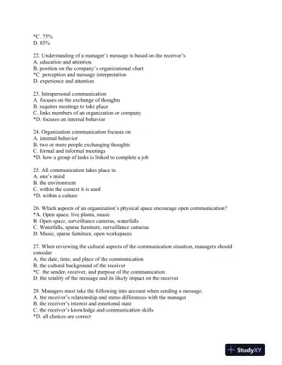 Managerial Communication: Strategies and Applications Sixth Edition Test Bank - Page 11 preview image