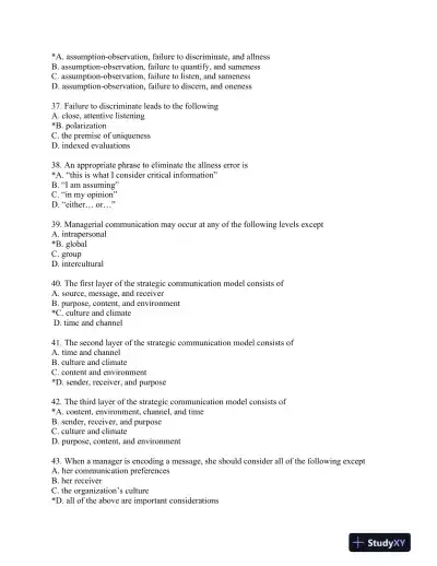 Managerial Communication: Strategies and Applications Sixth Edition Test Bank - Page 13 preview image