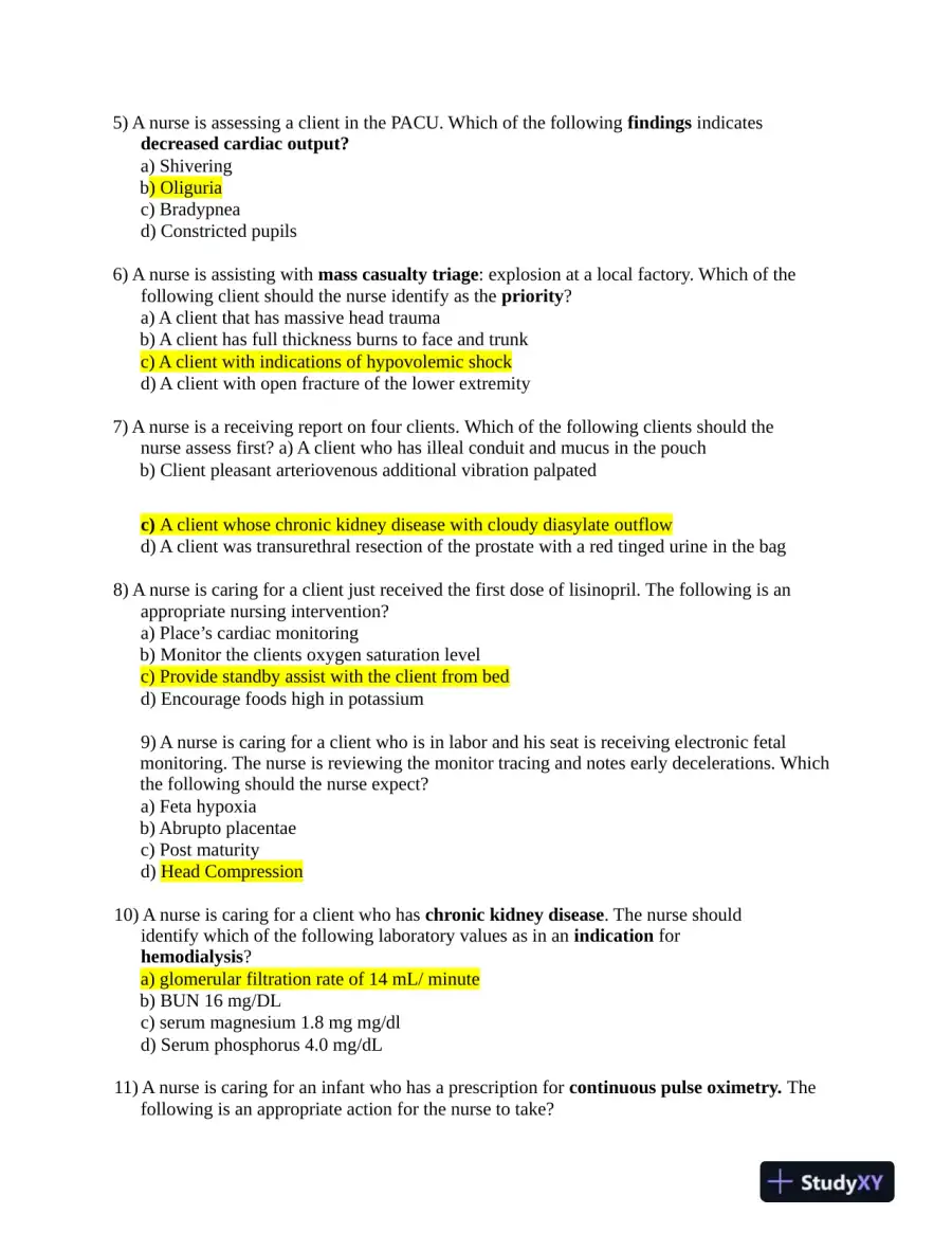 2019 ATI RN Comprehensive Exam with Answers (180 Solved Questions), page 3