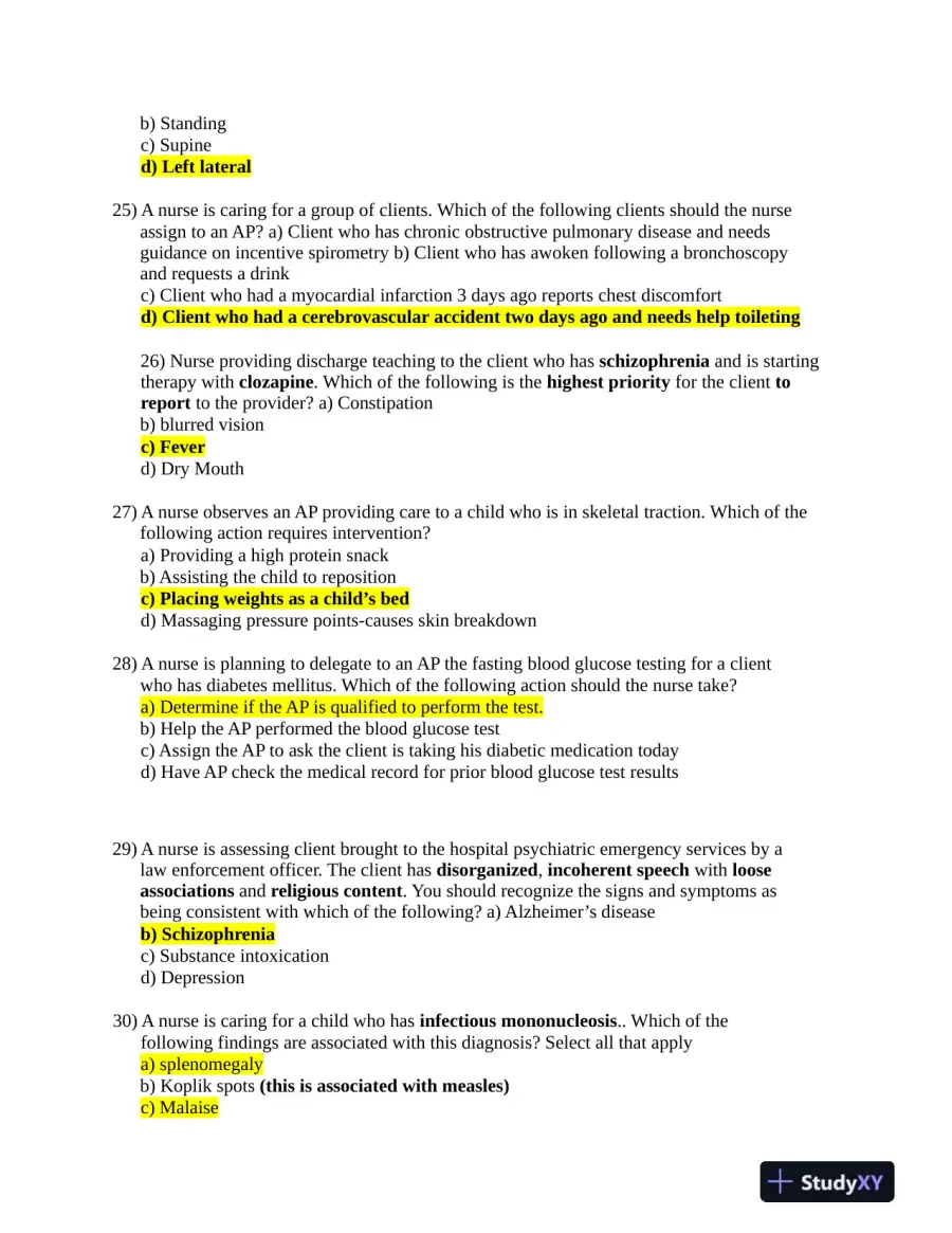 2019 ATI RN Comprehensive Exam with Answers (180 Solved Questions), page 6