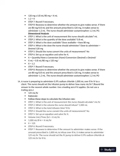RN Concept Based Assessment Level 1 Online Practice A with Answers (100 Solved Questions) - Page 5 preview image