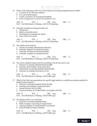 Accounting: Concepts and Applications, 11th Edition Test Bank - Page 6 preview image