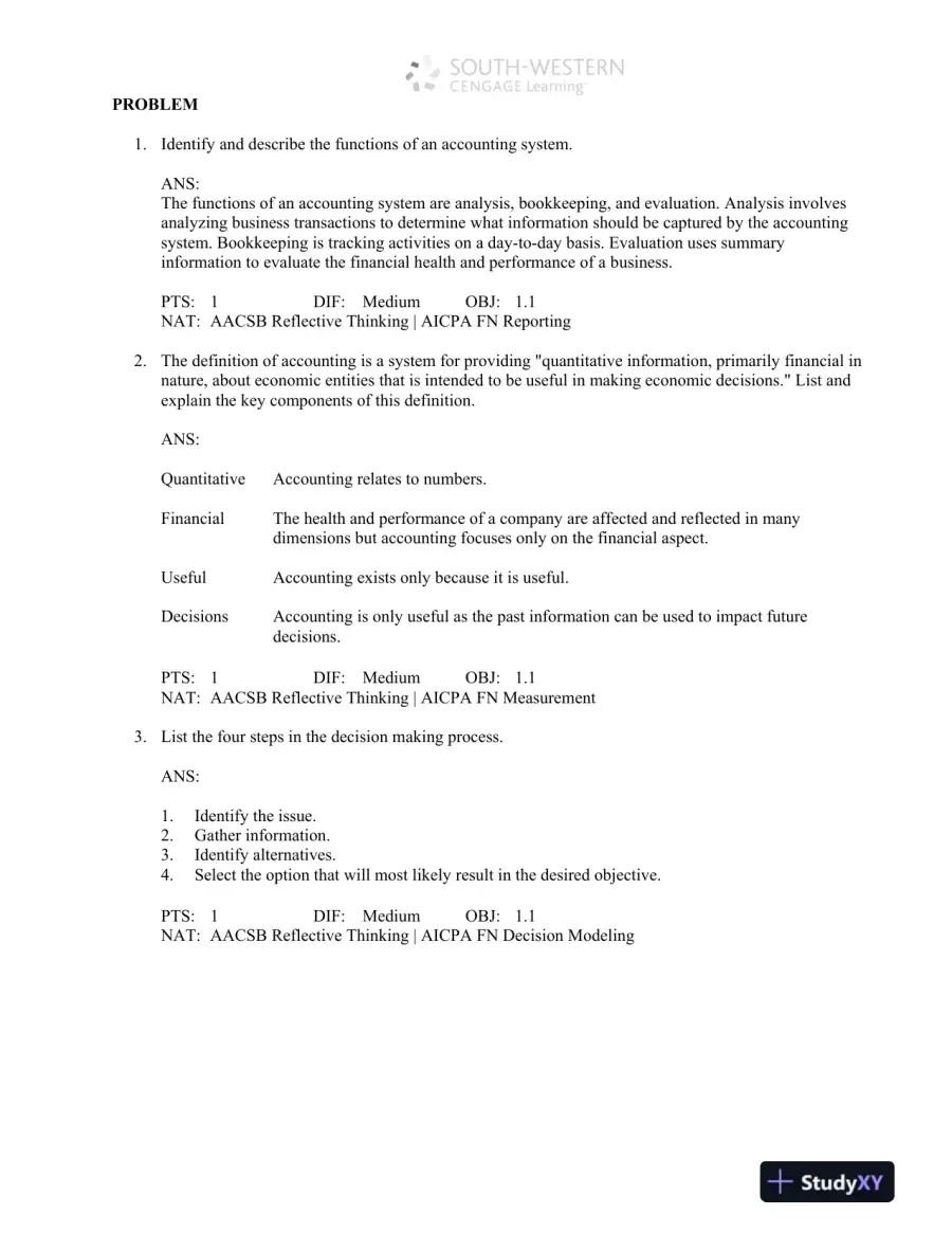 Accounting: Concepts and Applications, 11th Edition Test Bank, page 9