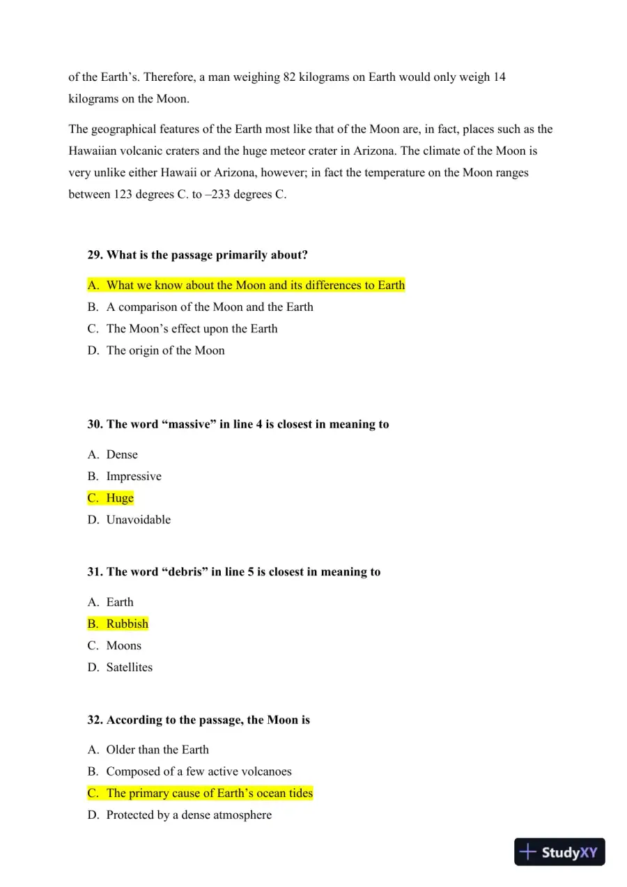 HESI Comprehensive Entrance Exam With Answers (292 Solved Questions), page 12