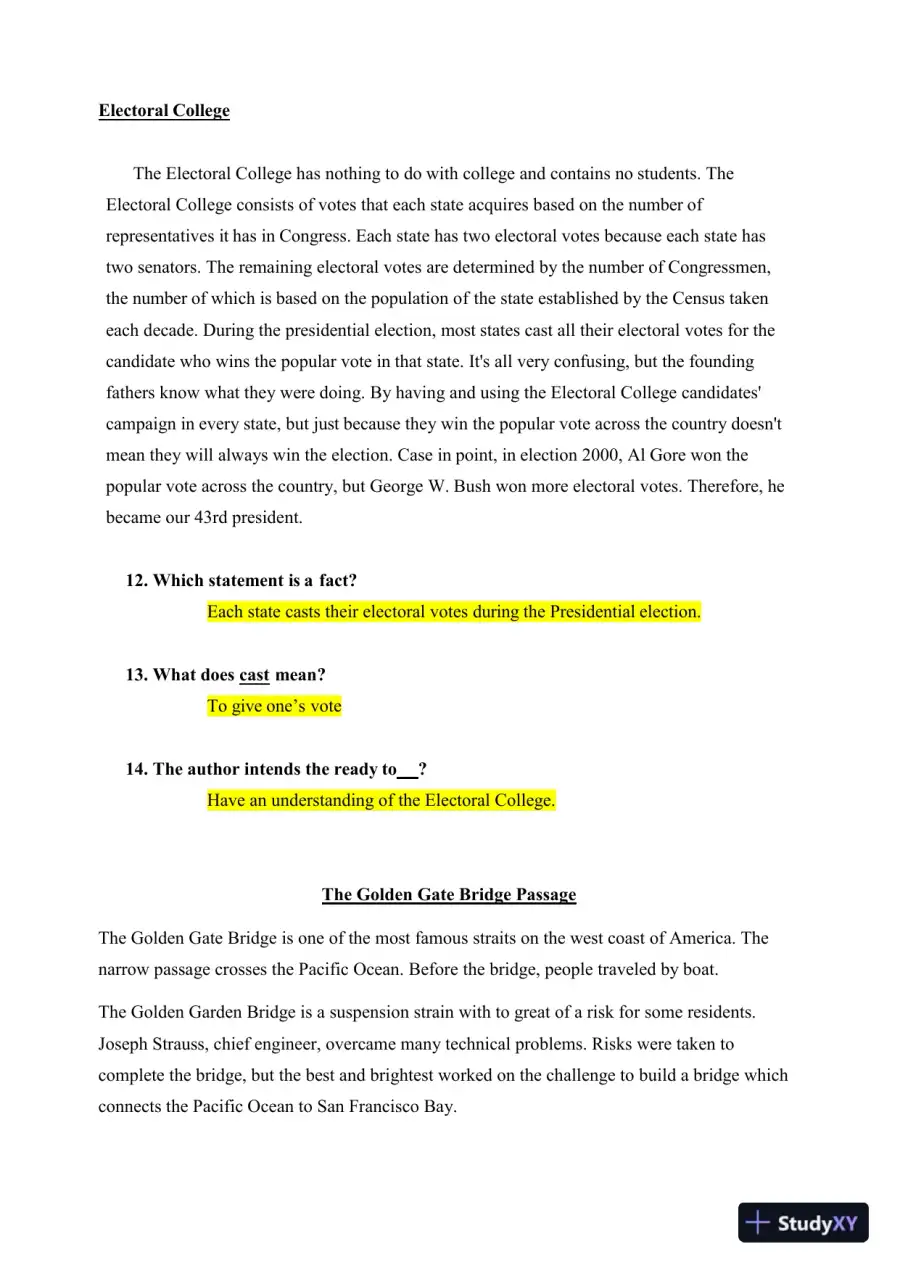 HESI Comprehensive Entrance Exam With Answers (292 Solved Questions), page 7