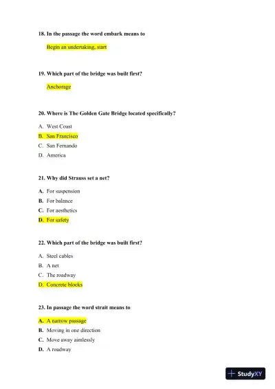 HESI Comprehensive Entrance Exam With Answers (292 Solved Questions) - Page 9 preview image