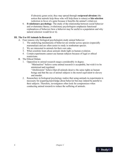 Test Bank For Biological Psychology, 11th Edition - Page 5 preview image