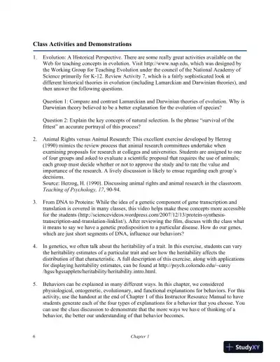 Test Bank For Biological Psychology, 11th Edition - Page 7 preview image