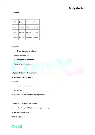 French I - The Future and the Conditional - Page 4 preview image