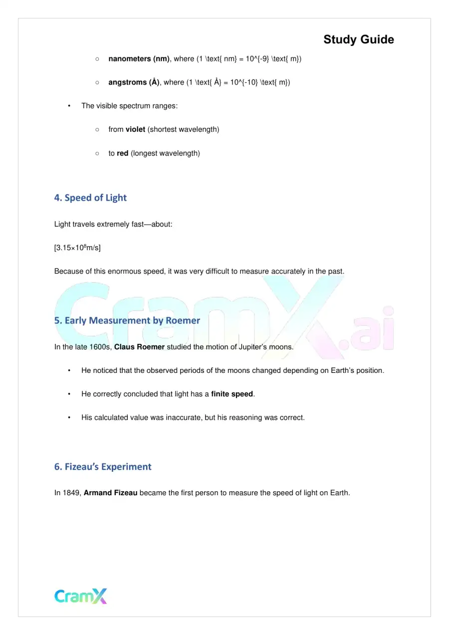 Physics – Light, page 7