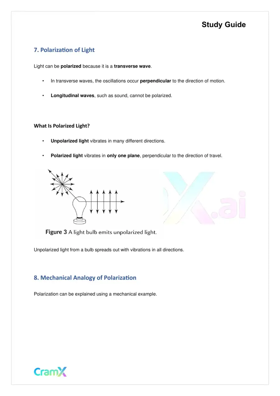 Physics – Light, page 9