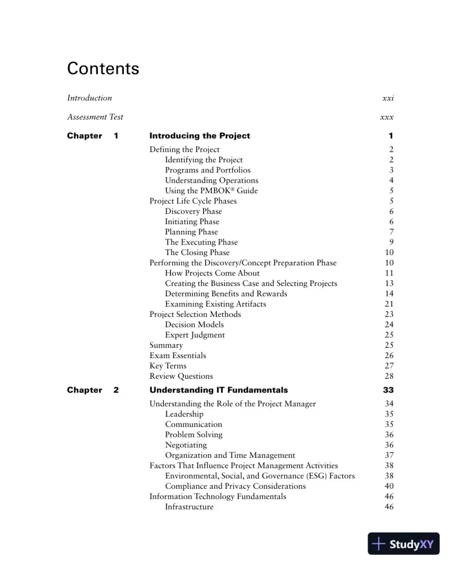 CompTIA Project+ Study Guide: Exam PK0-005 (2022), page 16