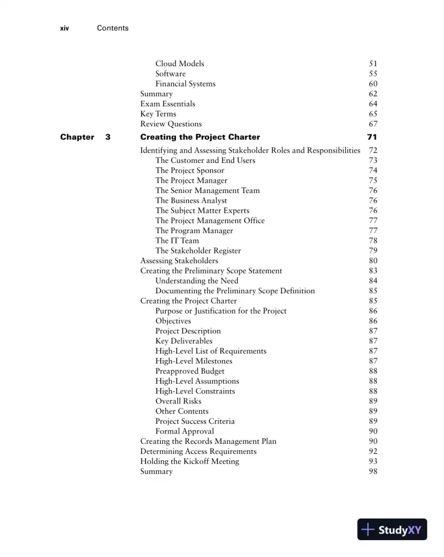 CompTIA Project+ Study Guide: Exam PK0-005 (2022), page 17