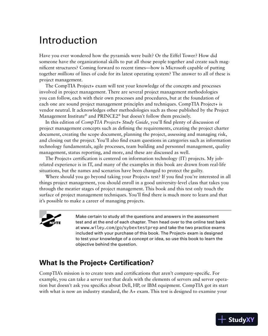 CompTIA Project+ Study Guide: Exam PK0-005 (2022), page 24