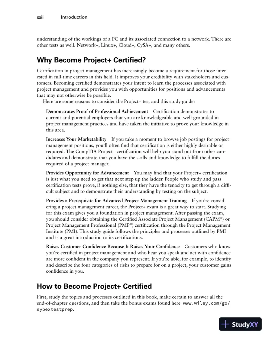 CompTIA Project+ Study Guide: Exam PK0-005 (2022), page 25