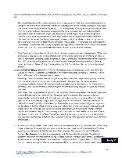 Solution Manual for Smith and Roberson's Business Law, 18th Edition - Page 24 preview image