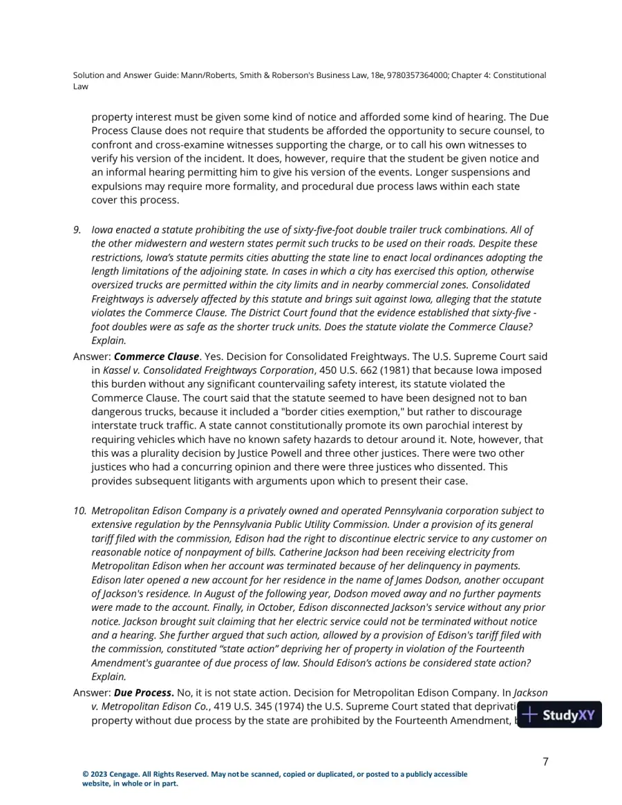 Solution Manual for Smith and Roberson's Business Law, 18th Edition, page 25
