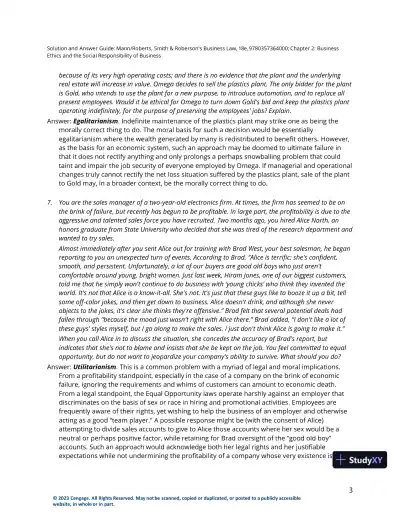 Solution Manual for Smith and Roberson's Business Law, 18th Edition - Page 4 preview image