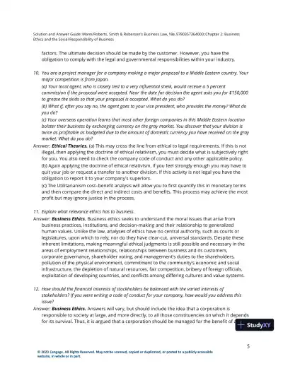 Solution Manual for Smith and Roberson's Business Law, 18th Edition - Page 6 preview image