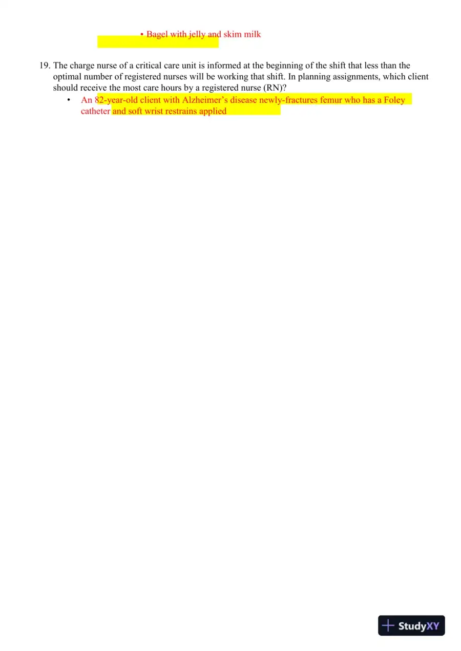2023-2024 HESI RN Healthcare Exit Exam V1-V7 With Answers (893 Solved Questions), page 4