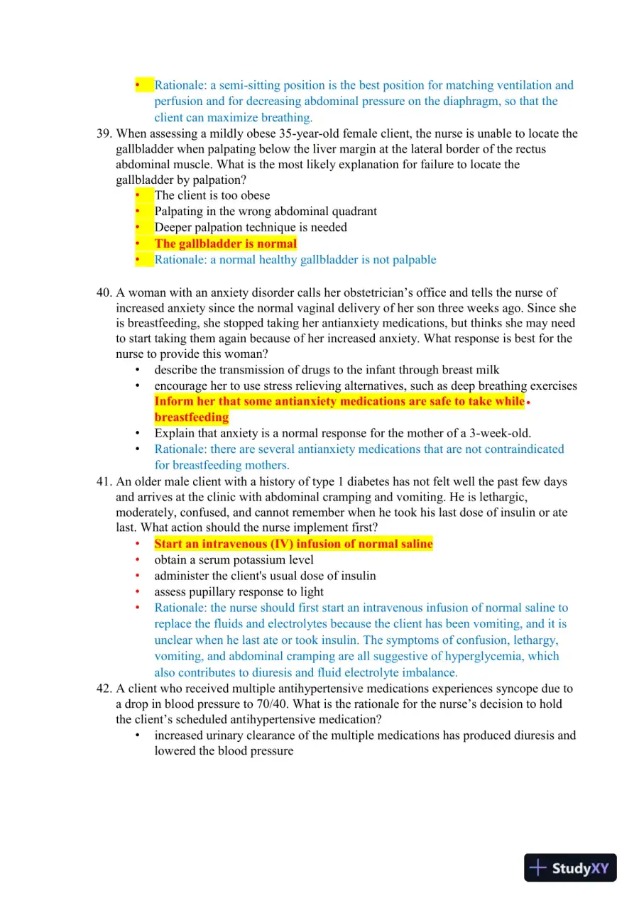 2023-2024 HESI RN Healthcare Exit Exam V1-V7 With Answers (893 Solved Questions), page 8