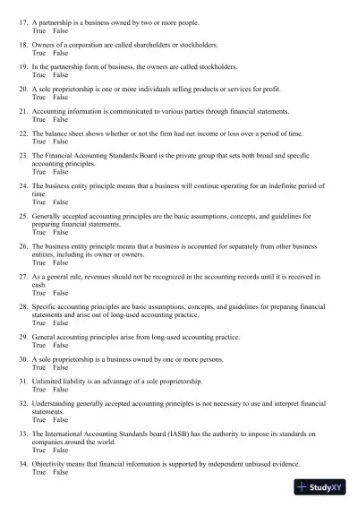 Fundamental Accounting Principles 19th Edition Test Bank - Page 3 preview image