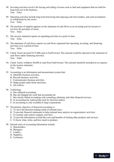 Fundamental Accounting Principles 19th Edition Test Bank - Page 7 preview image