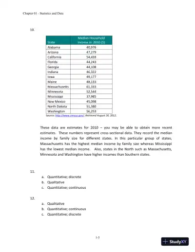 Essentials of Business Statistics: Communicating With Numbers 1st Edition Solution Manual - Page 6 preview image