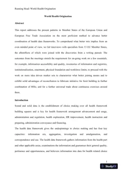 World Health Oragnigations - Page 3 preview image