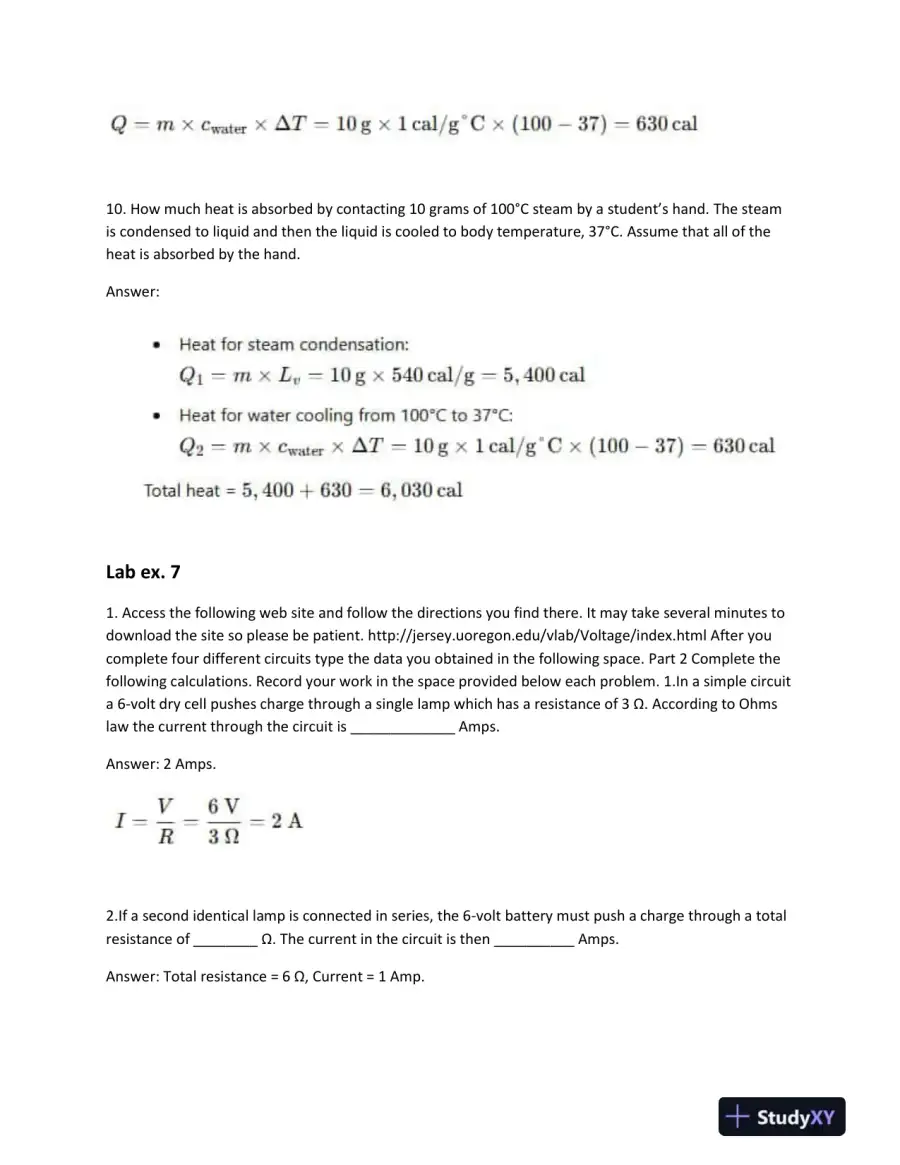 Comprehensive Physics and Chemistry Problem Set: Heat Transfer, Electric Circuits, Wave Properties, and Radioactive Decay, page 6
